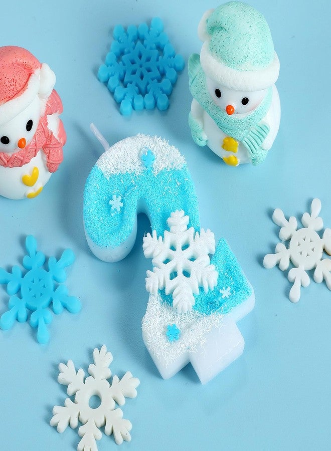 IDIJOLI Frozen Birthday Candle Snowflake Number 2 Candle Cake Topper Cupcake Decor Frozen 2nd Birthday Party Decorations Anniversary Celebrations Supplies Favors - Image 2